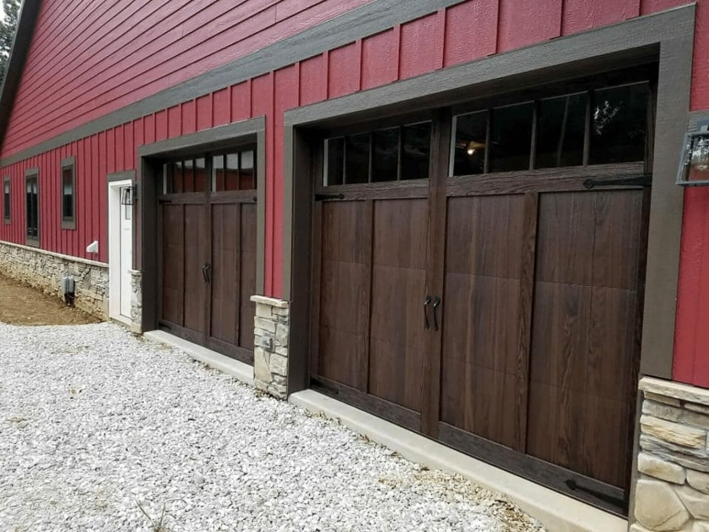 Two CHI Shoreline Garage doors installed.