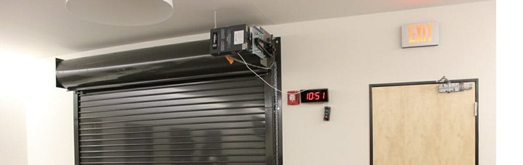 Cookson Motor Installed on a service door