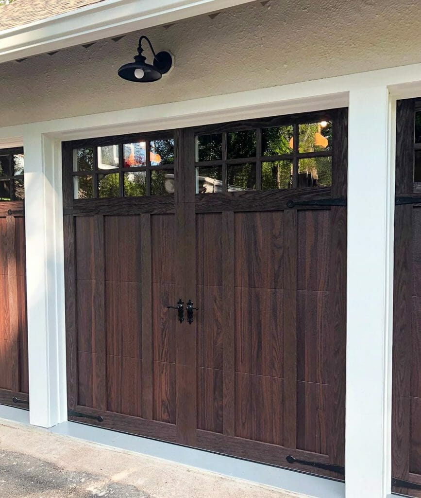 A CHI Shoreline garage door installed.
