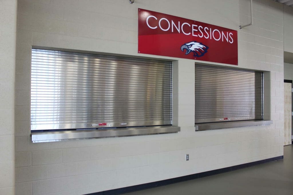 Two Counter Shutters Installed in School